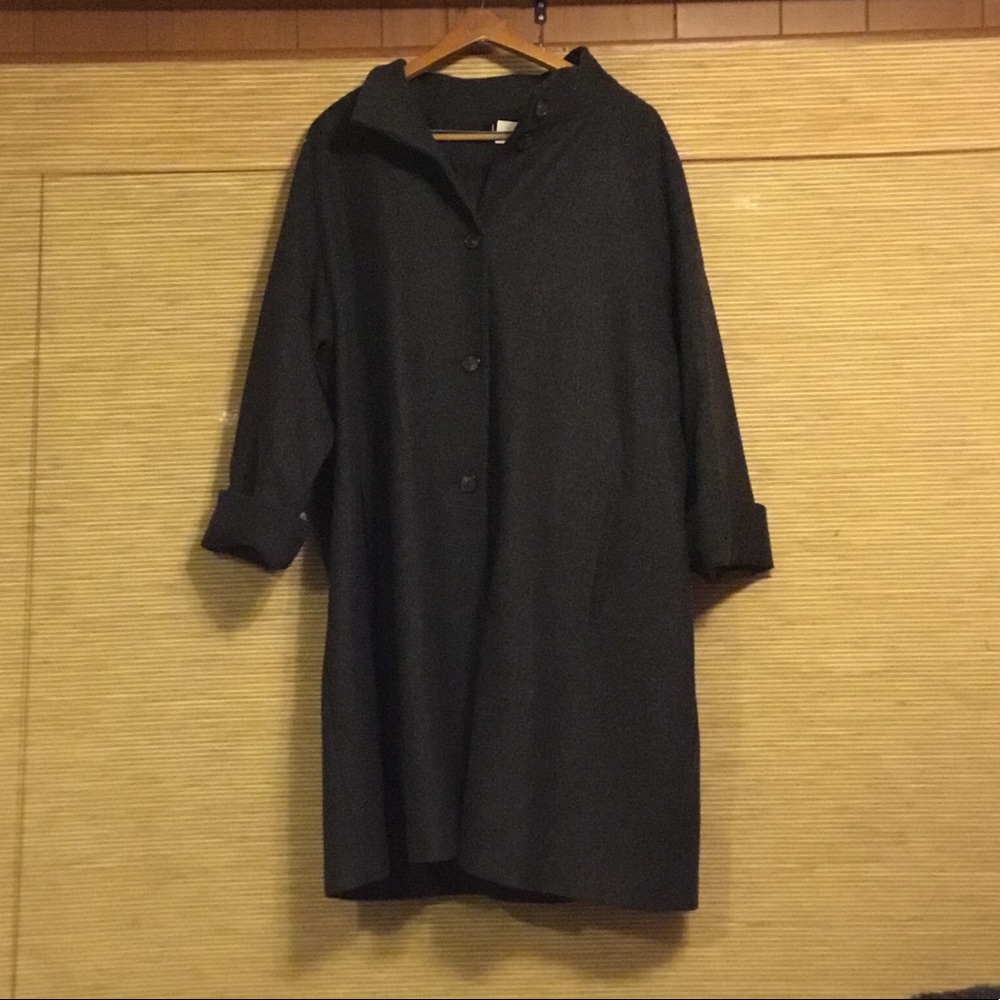 Levine Classics Long Black Wool Coat